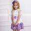 digital printed fancy lavender dress girl dress,dreaming girls dresses