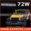 China supplier 72w led offroad light light bar for off road vehicle 30000 hours lifespan