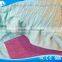 100% cotton 4pcs Korean style blue Puff bedding sets for girls