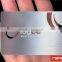 Metal business card / Stainless steel business card / Blank metal business card