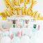 Kids birthday golden party banner decorations