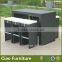 6 Seaters modern outdoor rattan wicker bar furniture