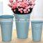 decorative hanging flower planters with factory wholesale galvanized iron planters garden metal flower pots