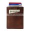 TIANHOOO Slim Card Sleeve Top Quality Italian Leather Ultra Thin Card Holder Minimalist Front Pocket Wallet for Men