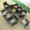 Chinese factory made outdoor PE wicker rattan chairs patio armchairs