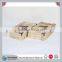 High Quality Decoration Paulownia Wooden Double Wine Box CN
