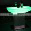 Led plastic children chair/colorful led bar table/aluminium stand led table