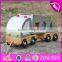 2017 new design educational toy blocks car kids wooden pull along toys W05C081