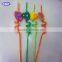 Fancy and fashion wedding plastic wild animal straws