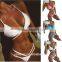 hot style pure color comfortable fashion tape bikini set