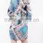 Long Sleeve Short Floral Casual Dress 2015