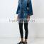 hot sale unique design lady denim kimono style jackets for sale