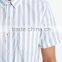 Striped buttom-down cotton shirts for men