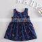 Cherry Printed Boutique Smocked Children Dress Frocks Designs New Style