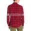 2016 new fashion latest red flannel shirt designs for men