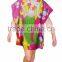 Adults and Childrens Hooded Poncho Beach Robe Towelling Velour Printing