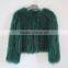 Myfur China Wholesale Lady Winter Fur Jacket Real Raccoon Fur Knitted Jackets