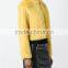Shandao OEM fine quality long sleeve fashional polyester custom knitted mink fur coat