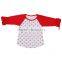 Little Girl's Kids Infant Poly-Cotton 3/4 Sleeve Raglan 2-9 Years