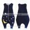 Custom Design Navy Night Moon Baby Cotton Filling Clothing Soft Flannel Sleeping Bags Wholesale