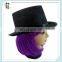 Cheap Western Party Gentleman Magician Black Felt Top Hats HPC-0239