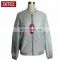 Wholesale Clothing Quilting Women Grey Bomber Jacket