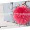 Factory wholesale fashion cute real raccoon fur pom pom keychain