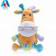 hot sale colorful cute plush cow stuffed toy for children education toy