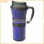 Travel Mug/ Tumbler - 16 Oz. Double Wall Stainless Steel / Rubberized Grip
