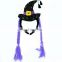 Witch hats decoration party supplies headdress with hair for halloween