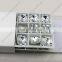 Decorative fat square point back fancy crystal stones for jewelry making