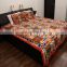 Jaipuri elephant printed bedsheet 100% cotton bed spread hotel & home bedsheet with 2 pillow cover