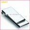 Custom Engraving Stainless Steel Double Sided Silm Metal Money Clip