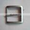 Nice quality shiny silver simple pin metal belt buckles for male