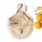 Reusable Cotton Mesh Grocery Bags Cotton String Bags Net Shopping Bags Mesh Bags Pack of 3 (Beige)