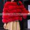 Wholesale Winter long sleeve faux fox fur coats for women trendy