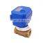 DC5V DC12V 24C DN15 DN20 2way and  3-way water valve  brass electronic mixing modulation  valve