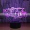 7 Color 3D Lamp LED Night Light Change Touch Car Lamp Christmas Presents