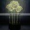 3D Rose Table Lamp Valentines Day Present Mood Lighting Lover Gifts