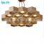 Individuality Handmade Natural Wood Honeycomb Shape Pendant Lamp