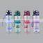 Hot selling Outdoor fitness running leak proof plastic bounce sports water bottle BPA Free