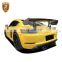 Car Parts CF+FRP GT-4 Style Front Bumper Chin Rear Diffuser With Exhaust Tip Full Body kit For Boxster 718