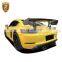 Car Parts CF+FRP GT-4 Style Front Bumper Chin Rear Diffuser With Exhaust Tip Full Body kit For Boxster 718