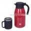 Portable new design 1.9 liter stainless steel coffee tea pot food grade