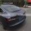 Sedan 4-door Trunk Lip Wing Exterior Dry Carbon Fiber Car Rear Spoiler For Tesla Model 3 2016+