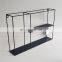 Hot sale European simple style display decorative black garden metal wire wall hanging decorative shelf planter stand
