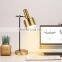 Ins Style Simple Modern Nordic Luxury Study Reading Decorative Metal LED Table Lamp