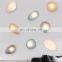 Nordic modern minimalist personality Colored Pebble Glass wall lamps for decoration