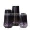 Simple modern matte black gray beige ceramic vase three-piece home decoration ornaments