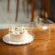 Factory Supply Party Desserts Plate Surprise White Ceramic Crystal Wedding Cake Stand